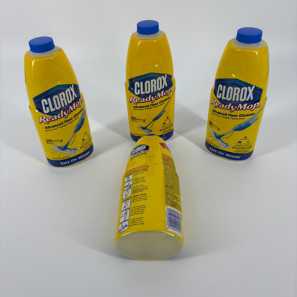 Clorox ReadyMop Advanced Floor Cleaner Refill Safe on‎ Wood 24oz x 4